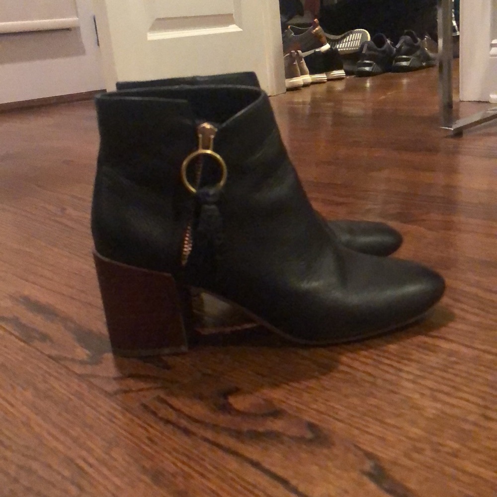 Franco Sarto Leather Bootie